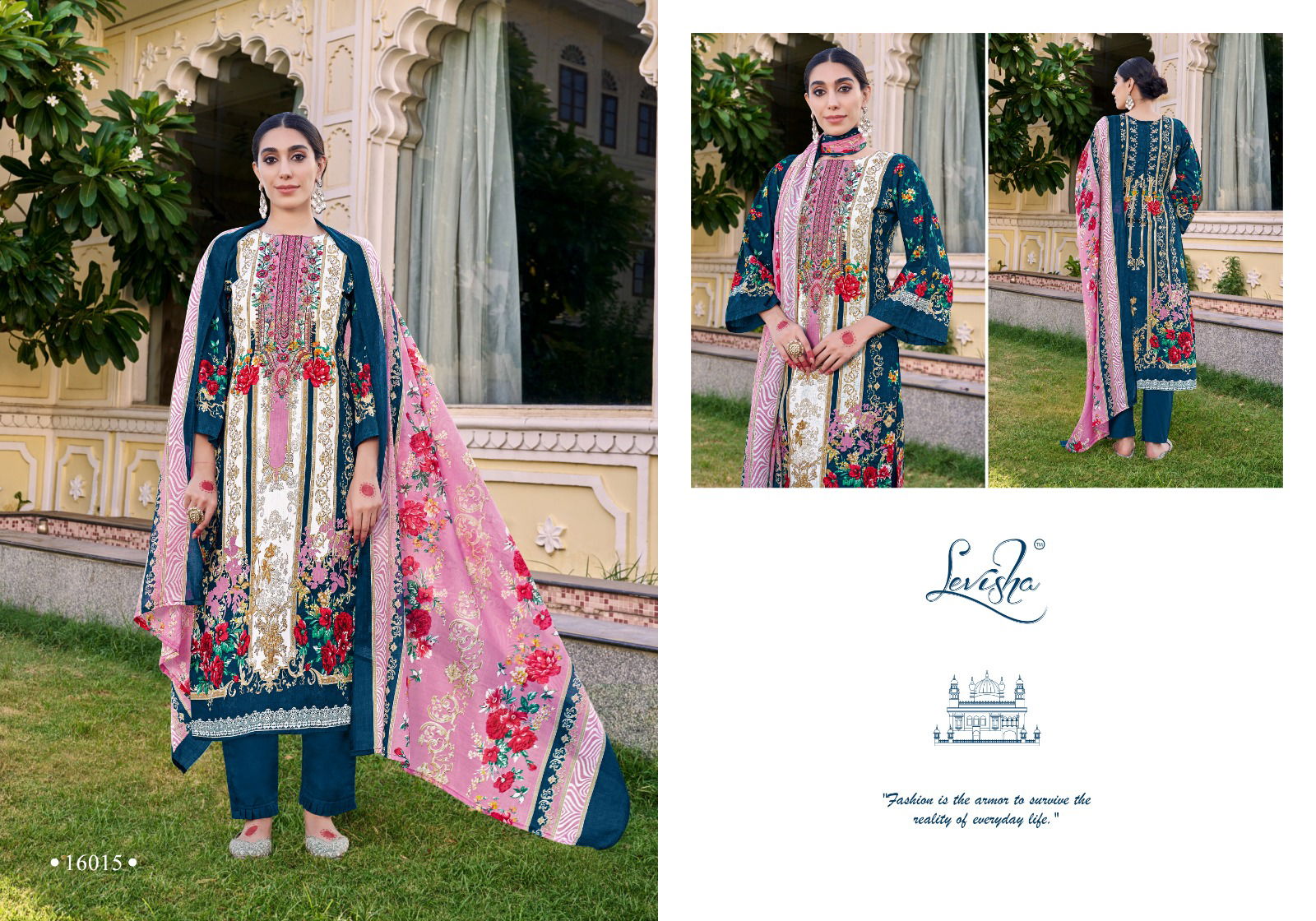 Naira Nx Vol 16 By Levisha Cambric Cotton Printed Dress Material Exporters In India